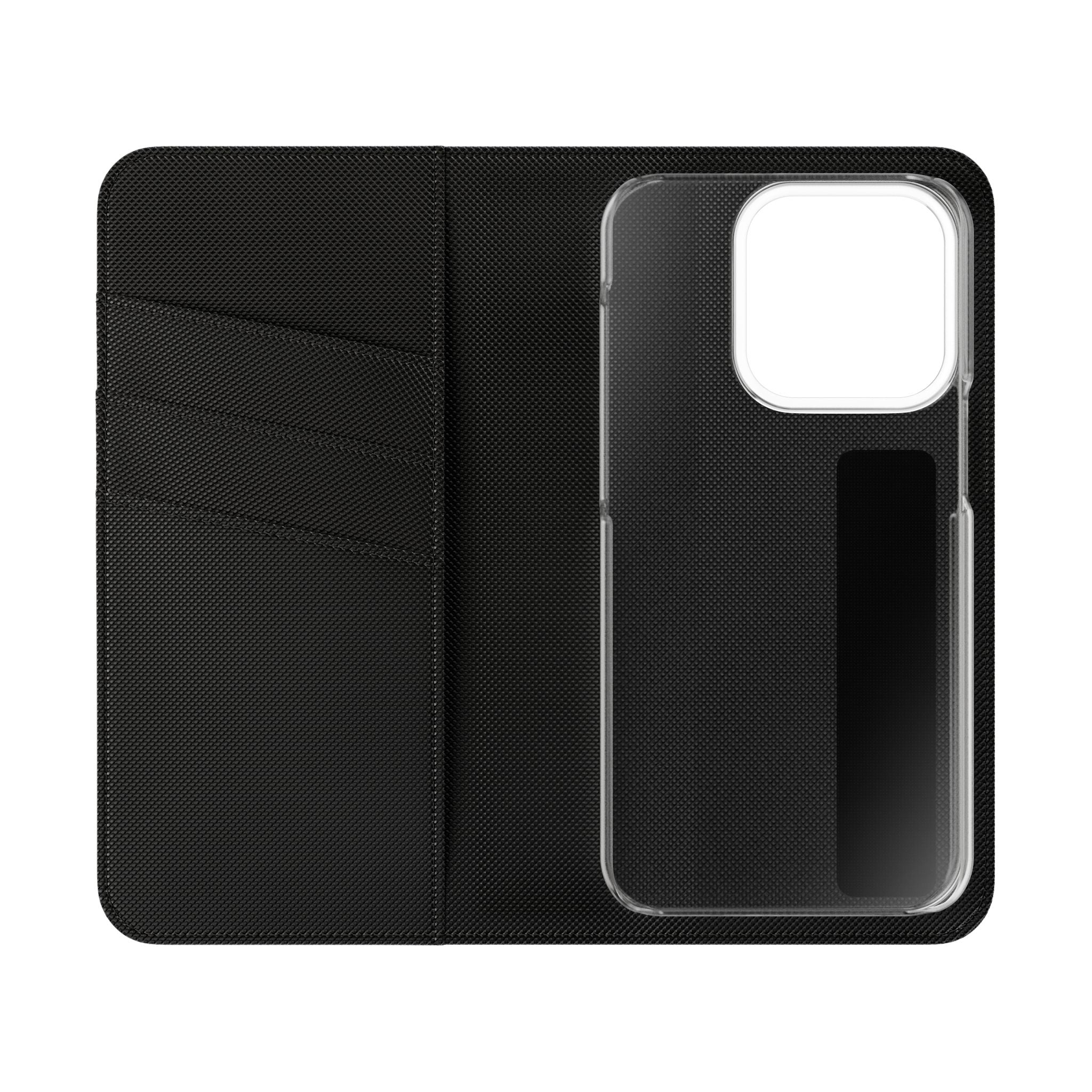 Whitetales Antler Logo Flip Phone Case - Leather Wallet Cover with Card Slots