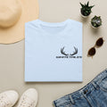 Whitetales Antler Black Lab T‑Shirt — Minimal Outdoors Hunting Tee